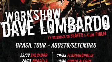 Imagem Dave Lombardo apresenta workshop em Salvador