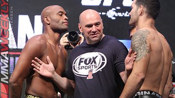 Imagem Luta de Anderson Silva com Chris Weidman será exibida em celulares