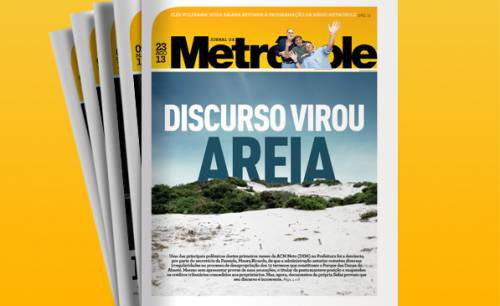 Imagem Jornal da Metrópole: O discurso que virou areia