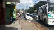 Imagem Carro cai em cratera na Sussuarana