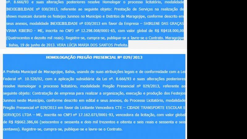 Imagem Maragojipe: prefeita gasta mais de R$ 2,8 mi em festa