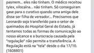 Imagem Paciente com doença grave de pele agoniza enquanto aguarda vaga do HGE