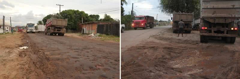 Imagem Vídeo: idosa é ferida em protesto contra transtornos do Estaleiro Paraguaçu