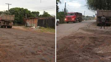 Imagem Vídeo: idosa é ferida em protesto contra transtornos do Estaleiro Paraguaçu