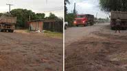 Imagem Vídeo: idosa é ferida em protesto contra transtornos do Estaleiro Paraguaçu