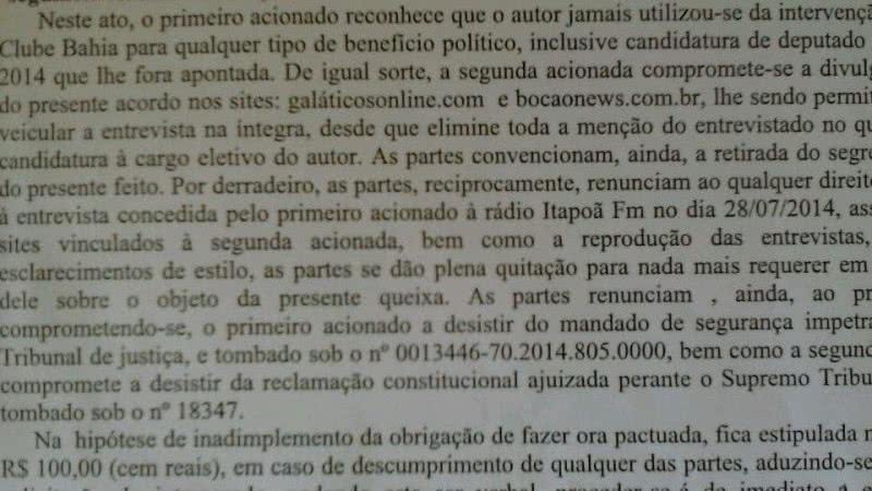 Imagem   Rátis e ex-conselheiro do Bahia conciliam e comemoram liberdade de imprensa