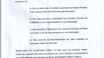 Imagem Central das Creches ingressa com ação no MPF contra programa Primeiro Passo