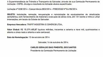 Imagem Trafit comanda, mais uma vez, semáforos milionários em Salvador