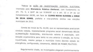 Imagem Promotora pede cassação do prefeito de Castro Alves