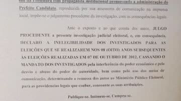 Imagem TRE cassa mandato do prefeito de Juazeiro