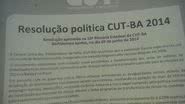 Imagem 2 de julho: CUT tenta entregar documento a favor de trabalhadores a Wagner