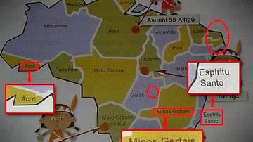 Imagem Livro didático com erros na grafia de Estados brasileiros é substituído 