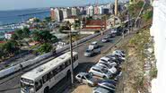 Imagem  Aécio em Salvador: trânsito lento no Centro. Militantes se concentram