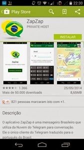 Imagem “ZapZap” criado por brasileiros irá concorrer com WhatsApp