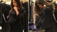 Imagem Juliana Paes exibe barrigão em passeio no shopping