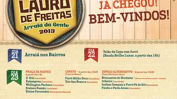 Imagem São João: com quatro dias de festa, Lauro de Freitas divulga programação