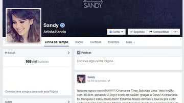 Imagem Nasce primeiro filho de Sandy
