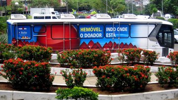 Imagem Hemóvel coleta sangue no Shopping Salvador até sexta-feira