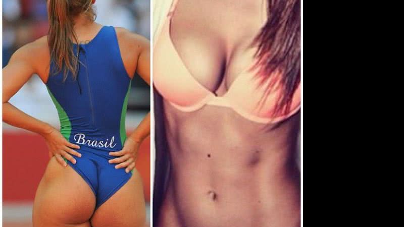 Imagem Irmã de Kim Kardashian se inspira no bumbum de atleta brasileira