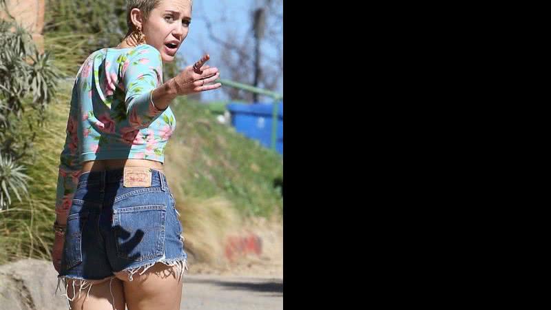 Imagem Miley Cyrius mostra parte do bumbum em foto. Veja