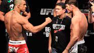 Imagem UFC apresenta ring girls brasileiras durante pesagem oficial