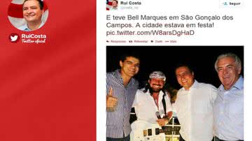 Imagem Em clima de eleição, Rui e Otto participam do show de Bell no interior