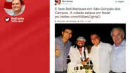 Imagem Em clima de eleição, Rui e Otto participam do show de Bell no interior