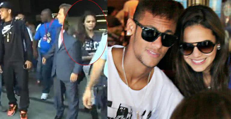 Imagem Bruna Marquezine acompanha Neymar em chegada a Barcelona