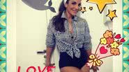 Imagem Ivete Sangalo posta foto vestida de pin up