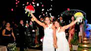 Imagem Jogadoras de vôlei fazem casamento gay "como manda o figurino"
