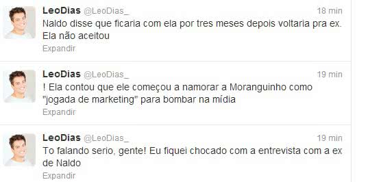 Imagem "Não sabia que Moranguinho era tão vagabunda", diz ex de Naldo