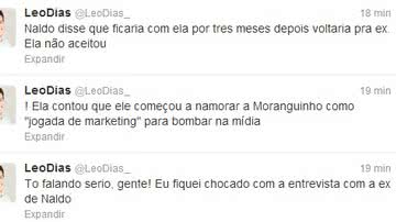 Imagem "Não sabia que Moranguinho era tão vagabunda", diz ex de Naldo