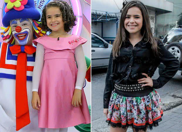 Imagem Agora pré-adolescente, Maisa desfila estilo para paparazzo