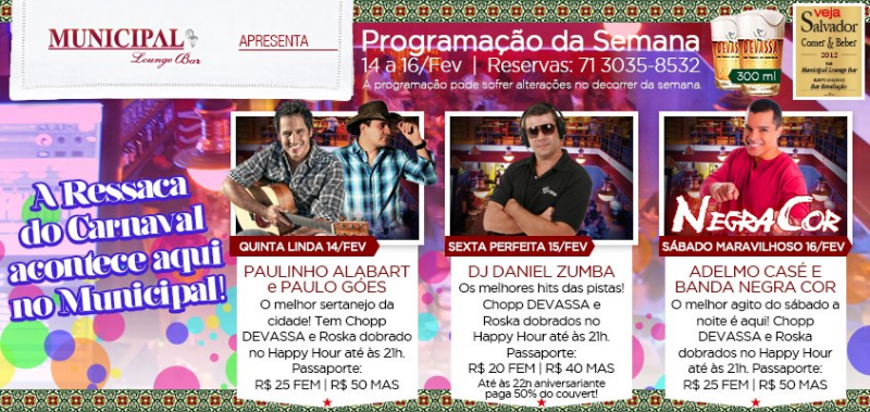 Imagem Negra Cor faz show neste sábado no Municipal Lounge Bar