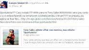 Imagem Chave de cadeia: morena de Toni Sales é acusada de tráfico de drogas