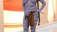 Imagem Solange Gomes se fantasia de "Avatar"