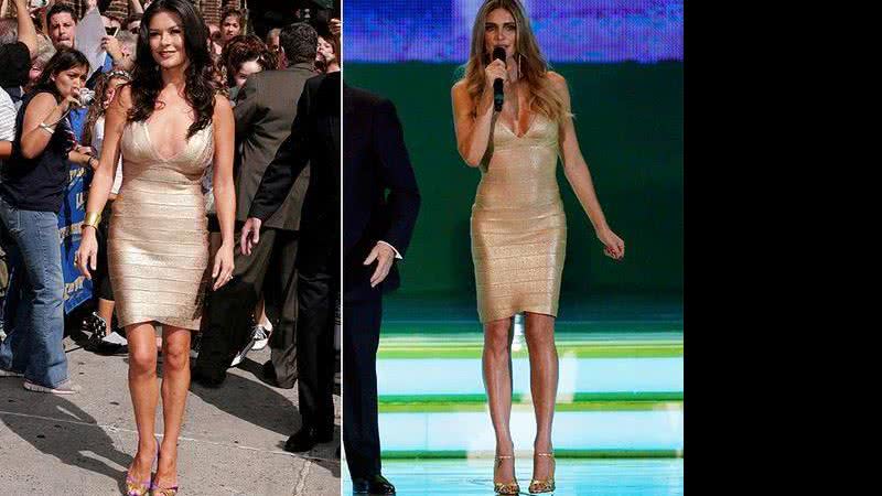 Imagem Brilhou, mas copiou: Fernanda Lima usa mesmo vestido de atriz britânica