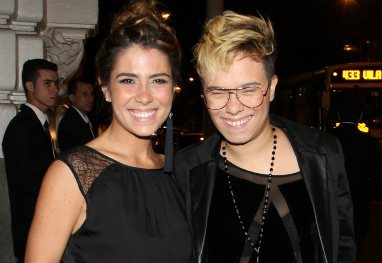Imagem Maria Gadú vai a show de Lulu Santos com a namorada