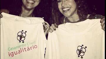 Imagem Daniela Mercury e namorada declaram apoio à campanha pelo casamento gay