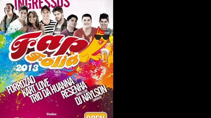 Imagem Bocão News sorteia par de ingressos para a FAP Folia