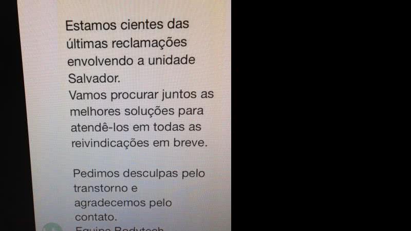 Imagem  Academia Bodytech emite nota, mas não esclarece denúncia de superlotação