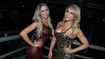 Imagem Ex-panicats chamam atenção com vestidos justos em boate