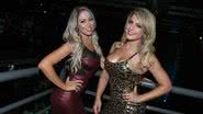Imagem Ex-panicats chamam atenção com vestidos justos em boate