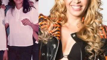 Imagem Cantora Joelma do Calypso aparece morena, de cabelão e irreconhecível em fotos