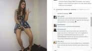 Imagem Alinne Rosa "segura o tchan" e fala de Jesus em legenda de foto