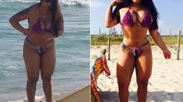 Imagem Andressa Soares posta foto saradona em rede social e aparece diferente em praia
