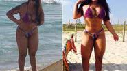 Imagem Andressa Soares posta foto saradona em rede social e aparece diferente em praia
