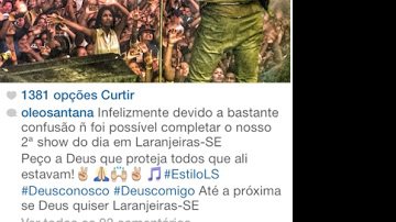 Imagem Baderneiros interrompem show de Leo Santana e outros em Sergipe