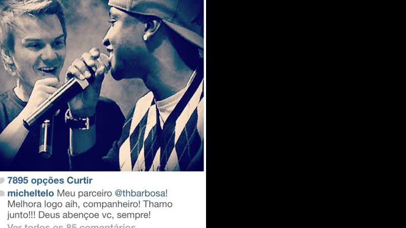 Imagem Thiaguinho recebe apoio de amigos famosos nas redes sociais