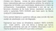 Imagem Chiclete com Banana oficializa Rafa Chaves no lugar de Bell Marques
